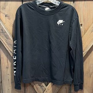 NIKE AIR RELAXED LONG-SLEEVED TOP - WOMEN'S Black Size M